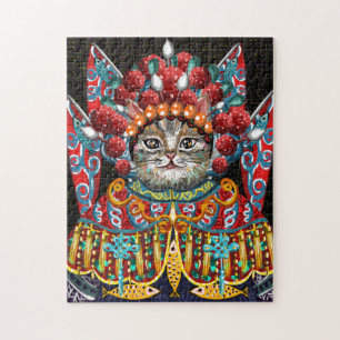 Wasserfarbkatze Puzzle