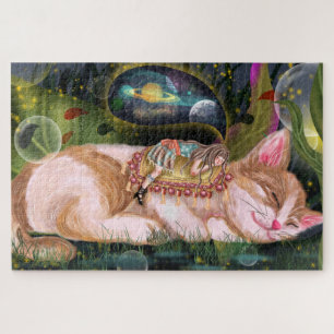 Wasserfarbkatze Puzzle