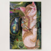 Wasserfarbkatze Puzzle (Vertikal)