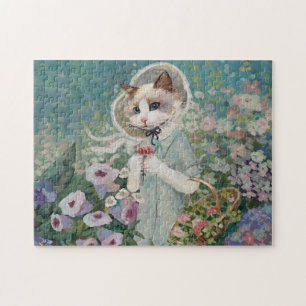 Wasserfarbkatze Puzzle