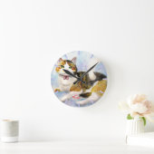 Wasserfarbkatze Runde Wanduhr (Zuhause)