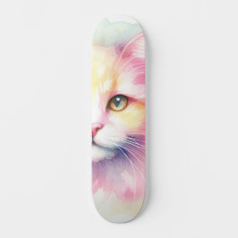 Wasserfarbkatze Skateboard