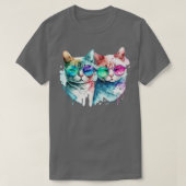 Wasserfarbkatze T-Shirt (Design vorne)