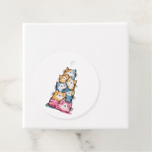 Wasserfarbkatzengeschenk Geschenkanhänger (Beispiel)