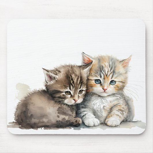 Wasserfarbkitten Mousepad (Vorne)