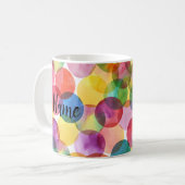 Wasserfarbkreise Stil Keramik Neuheit Kaffeetasse (Vorderseite Links)