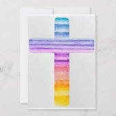 Wasserfarbkreuz/Taufkarte/Christliche Karte (Rückseite)