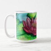 Wasserfarbkunst auf einer Tasse (Links)