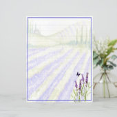 Wasserfarblavenfeld (Stehend Vorderseite)