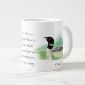 Wasserfarbloon 2 Timothy 1:12 Schrift Christlich Jumbo-Tasse (Vorderseite Rechts)