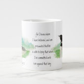Wasserfarbloon 2 Timothy 1:12 Schrift Christlich Jumbo-Tasse (Vorderseite)