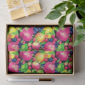 Wasserfarbmontage bunter Früchte Seidenpapier (Geschenk)