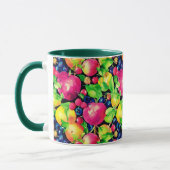 Wasserfarbmontage bunter Früchte Tasse (Links)