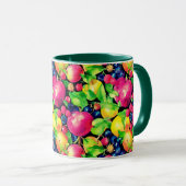 Wasserfarbmontage bunter Früchte Tasse (VorderseiteRechts)