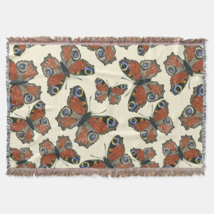 Wasserfarbmuster der Schmetterlinge Decke