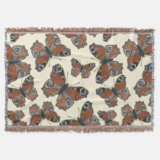 Wasserfarbmuster der Schmetterlinge Decke (Vorderseite)