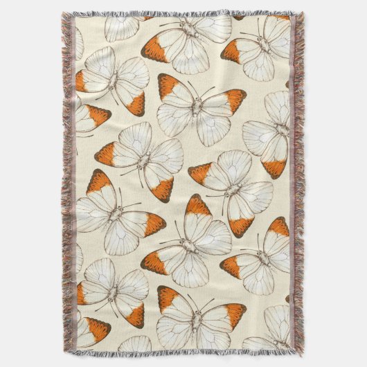 Wasserfarbmuster der Schmetterlinge Decke (Vorderseite Vertikal)