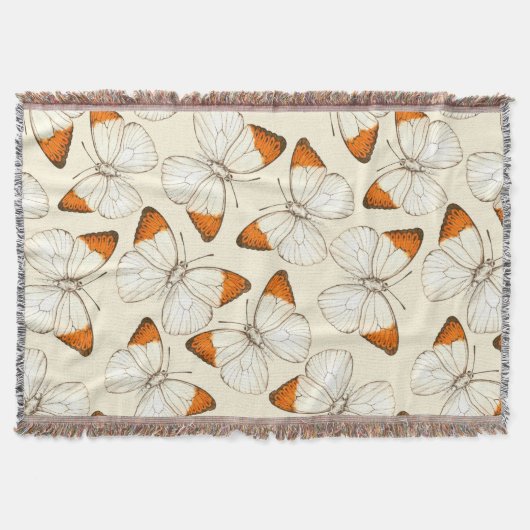 Wasserfarbmuster der Schmetterlinge Decke (Vorderseite)