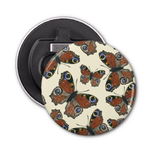 Wasserfarbmuster der Schmetterlinge Flaschenöffner (Vorderseite)