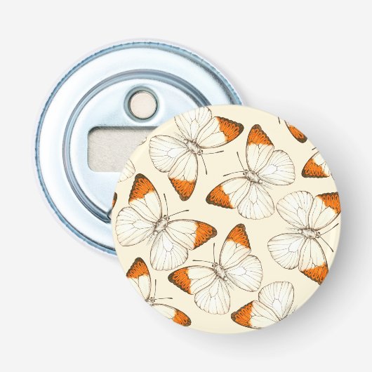 Wasserfarbmuster der Schmetterlinge Flaschenöffner (Vorderseite)