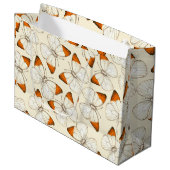 Wasserfarbmuster der Schmetterlinge Große Geschenktüte (Vorderseite Schrägansicht)