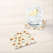 Wasserfarbmuster der Schmetterlinge Rechteckiger Pappuntersetzer (Vor Ort)