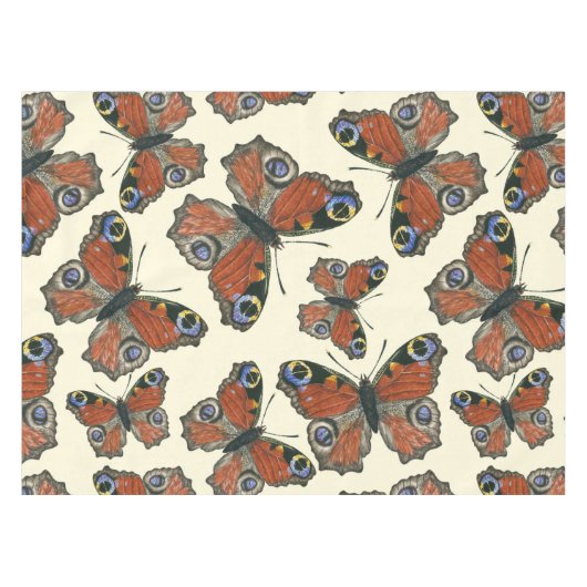 Wasserfarbmuster der Schmetterlinge Tischdecke (Vorderseite (Horizontal))