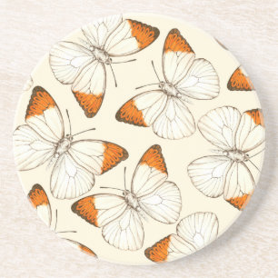 Wasserfarbmuster der Schmetterlinge Untersetzer