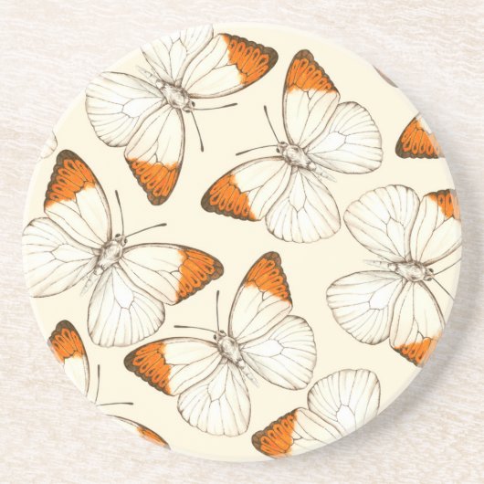 Wasserfarbmuster der Schmetterlinge Untersetzer (Vorne)