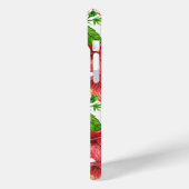 Wasserfarbmuster des roten Hibiskus Case-Mate iPhone Hülle (Rückseite / Links)