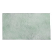 Wasserfarbmuster Dusty Heather Green Kissenbezug (Rückseite-Links)