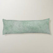 Wasserfarbmuster Dusty Heather Green Seitenschläferkissen (Rückseite)