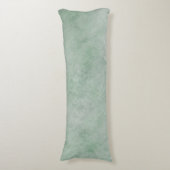 Wasserfarbmuster Dusty Heather Green Seitenschläferkissen (Vorderseite Vertikal)
