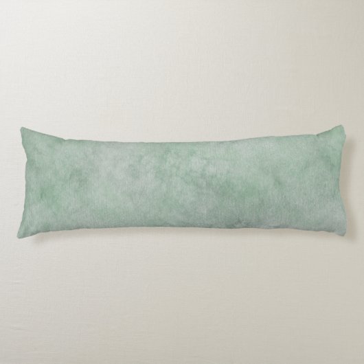 Wasserfarbmuster Dusty Heather Green Seitenschläferkissen (Vorderseite)