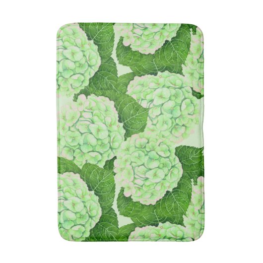 Wasserfarbmuster für Hydrangea Badematte (Vorderseite Vertikal)