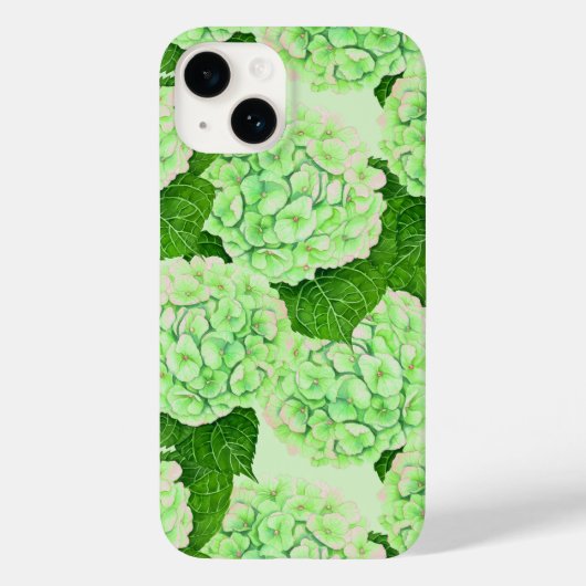 Wasserfarbmuster für Hydrangea Case-Mate iPhone Hülle (Rückseite)