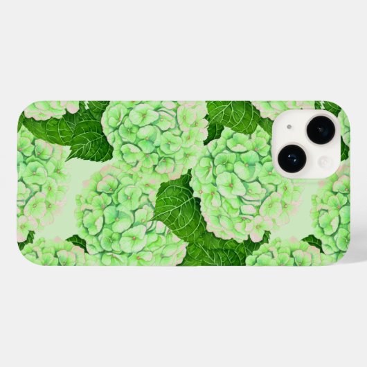 Wasserfarbmuster für Hydrangea Case-Mate iPhone Hülle (Rückseite (Horizontal))