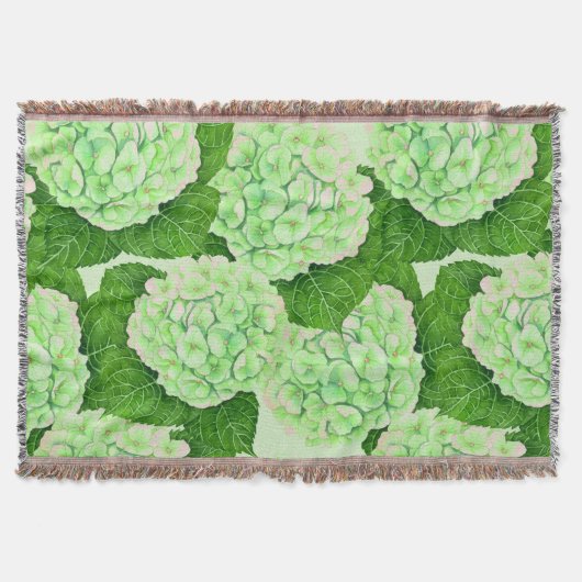 Wasserfarbmuster für Hydrangea Decke (Vorderseite)