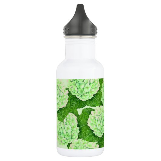 Wasserfarbmuster für Hydrangea Edelstahlflasche (Links)