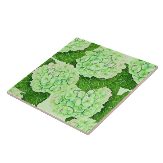 Wasserfarbmuster für Hydrangea Fliese (Seite)