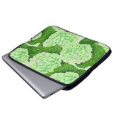 Wasserfarbmuster für Hydrangea Laptopschutzhülle (Vorne Knopf)