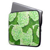 Wasserfarbmuster für Hydrangea Laptopschutzhülle (Vorderseite Links)