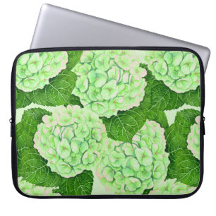 Wasserfarbmuster für Hydrangea Laptopschutzhülle