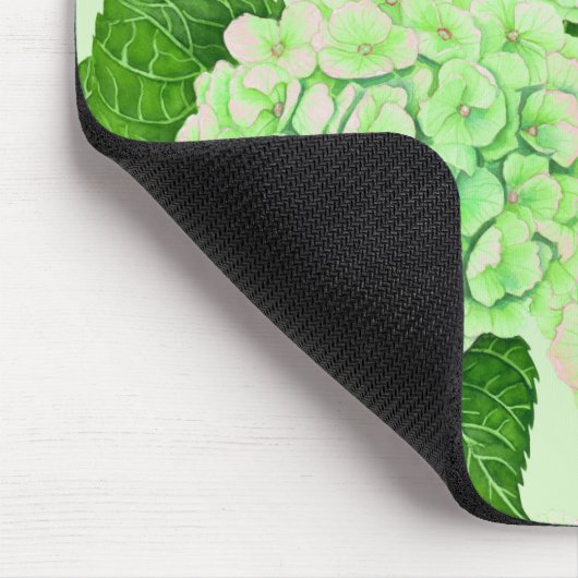 Wasserfarbmuster für Hydrangea Mousepad (Ecke)