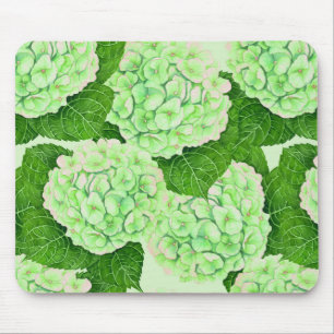 Wasserfarbmuster für Hydrangea Mousepad