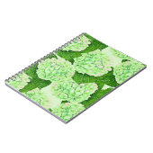 Wasserfarbmuster für Hydrangea Notizblock (Linke Seite)