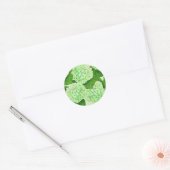 Wasserfarbmuster für Hydrangea Runder Aufkleber (Umschlag)