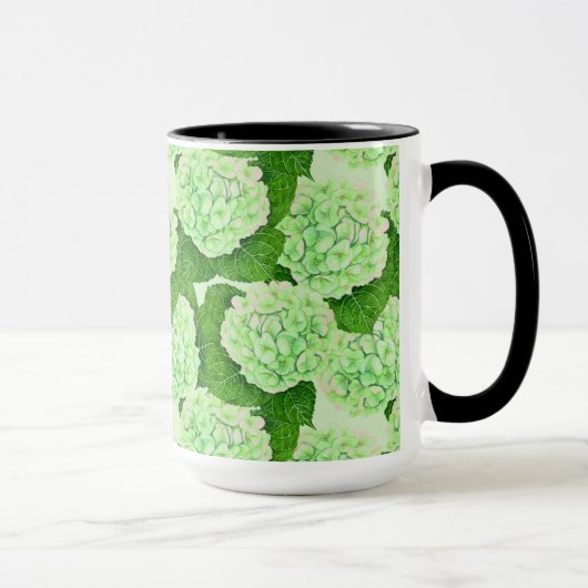 Wasserfarbmuster für Hydrangea Tasse (Rechts)
