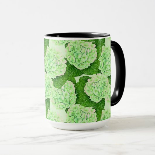 Wasserfarbmuster für Hydrangea Tasse (VorderseiteRechts)