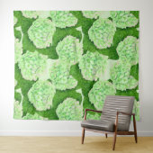 Wasserfarbmuster für Hydrangea Wandteppich (Beispiel (Horizontal))